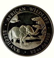 50 Shillings Elephant, Somalia, 2019 reverse image