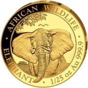 50 Shillings Elephant, Somalia, 2021 reverse image