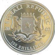 100 Shillings Elephant obverse image