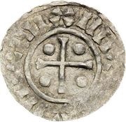 Denar - Boleslaus II the Pious, Bohemia, 967-999 reverse image