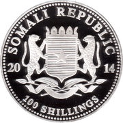 100 Shillings Elephant; Silver obverse image