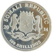 100 Shillings Elephants at Night obverse image