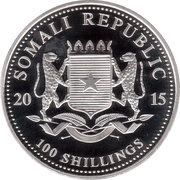 100 Shillings Elephant; Silver obverse image