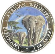100 Shillings Elephant, Somalia, 2015 reverse image
