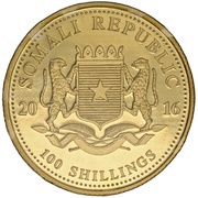 100 Shillings Elephant; Gold obverse image