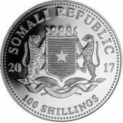 100 Shillings Elephant obverse image