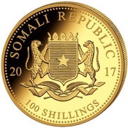 100 Shillings Elephant obverse image