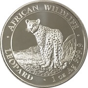 100 Shillings Leopard, Somalia, 2018 reverse image