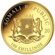 100 Shillings Elephant obverse image