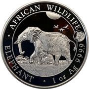 100 Shillings Elephant; Silver; Tiger Privy, Somalia, 2022 reverse image