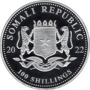100 Shillings Leopard; Silver obverse image
