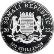 100 Shillings Elephant; Silver obverse image