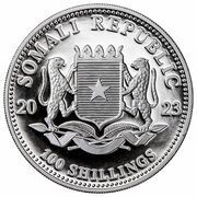 100 Shillings Leopard; Silver obverse image