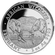 200 Shillings Elephant, Somalia, 2020 reverse image