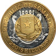 250 Shillings Wildlife of Somalia and East Africa obverse image