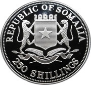 250 Shillings Ostrich obverse image