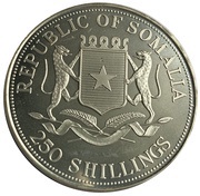 250 Shillings Fall of the Berlin Wall obverse image