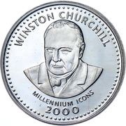250 Shillings Winston Churchill, Somalia, 2000 reverse image
