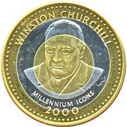 250 Shillings Sir Winston Churchill, Somalia, 2000 reverse image