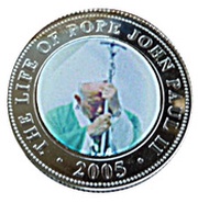 250 Shillings Pope John Paul II holding Religious staff, Somalia, 2005 reverse image
