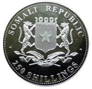 250 Shillings Pope holding staff obverse image