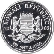 250 Shillings Elephant; Silver Bullion Coinage obverse image