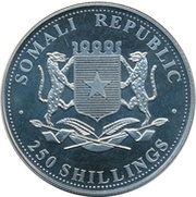 250 Shillings Golden Retriever obverse image