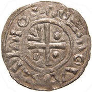 Denar - Boleslaus II the Pious, Bohemia, 967-999 reverse image