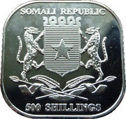 500 Shillings Pope John Paul II obverse image