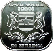 500 Shillings John Paul II obverse image