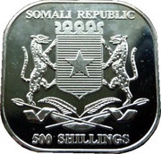 500 Shillings John Paul II obverse image