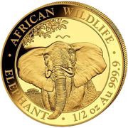 500 Shillings Elephant, Somalia, 2021 reverse image