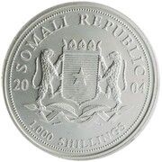 1000 Shillings Elephant obverse image