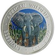 1000 Shillings Elephant, Somalia, 2004 reverse image