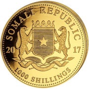 1000 Shillings Elephant obverse image