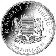 1000 Shillings Elephant obverse image