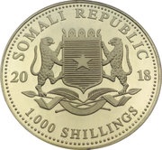 1000 Shillings Elephant obverse image