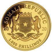 1000 Shillings Elephant obverse image