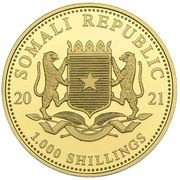 1000 Shilling Elephant obverse image