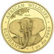 1000 Shilling Elephant, Somalia, 2021 reverse image