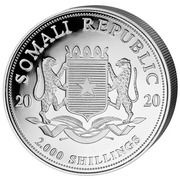 2000 Shillings Elephant obverse image