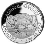 2000 Shillings Elephant, Somalia, 2020 reverse image