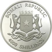 4000 Shillings Three Wise Monkeys obverse image