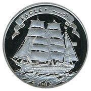 5000 Shillings Eagle, Somalia, 1998 reverse image