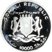 10 000 Shillings Isaac Newton obverse image