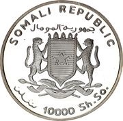 10 000 Shillings Sydney Olympics obverse image