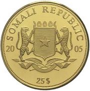 25 Dollars Iosephus Cardinalis Ratzinger - Pope Benedikt XVI obverse image