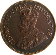 ¼ Penny - George V ¼ Penny ¼ obverse image