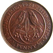 ¼ Penny - George V ¼ Penny ¼ reverse image