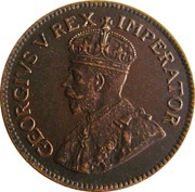 ¼ Penny - George V ¼ Penny obverse image